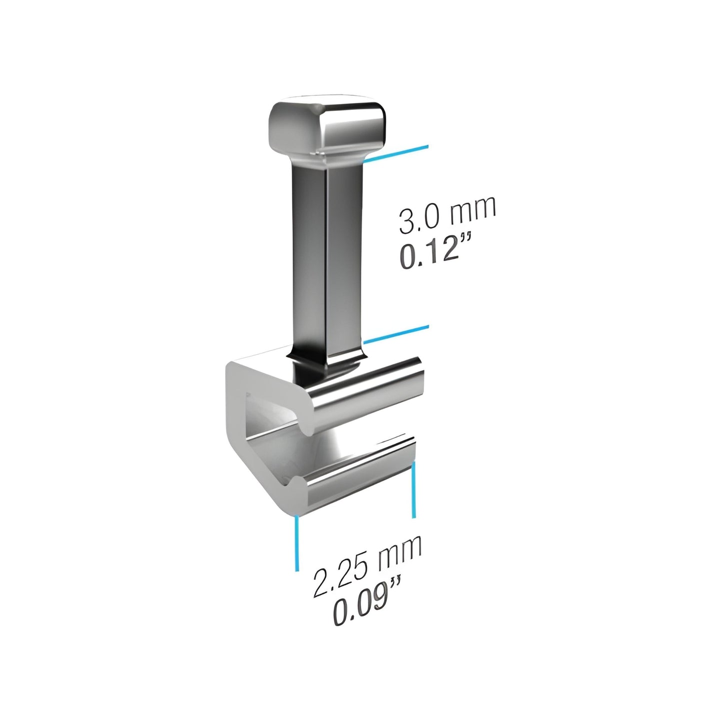 Crimpable Hooks " Straight " Long - PK/10