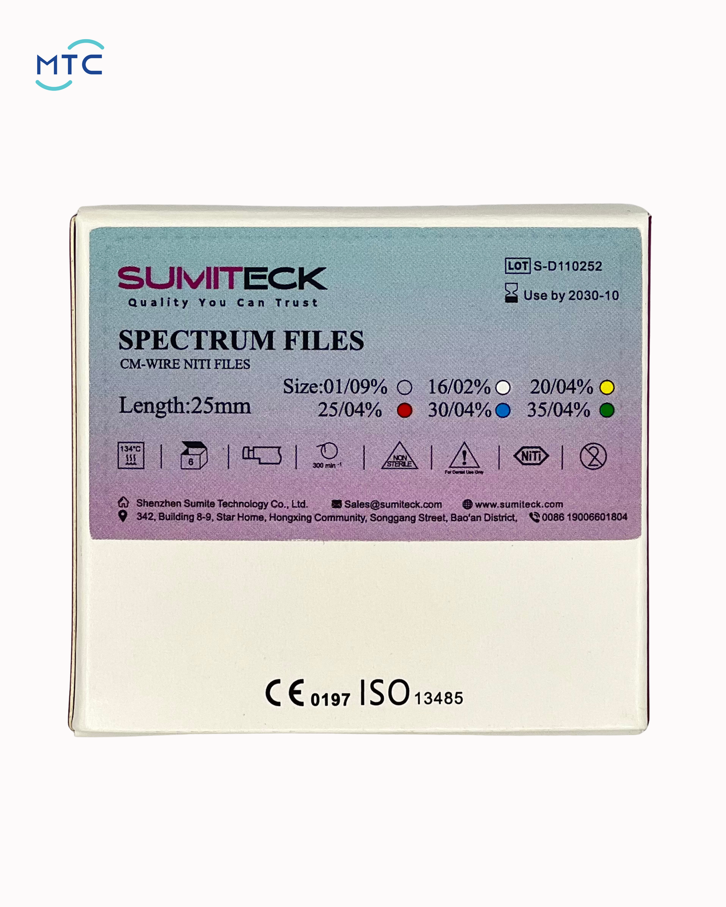 SUMITECK Spectrum files