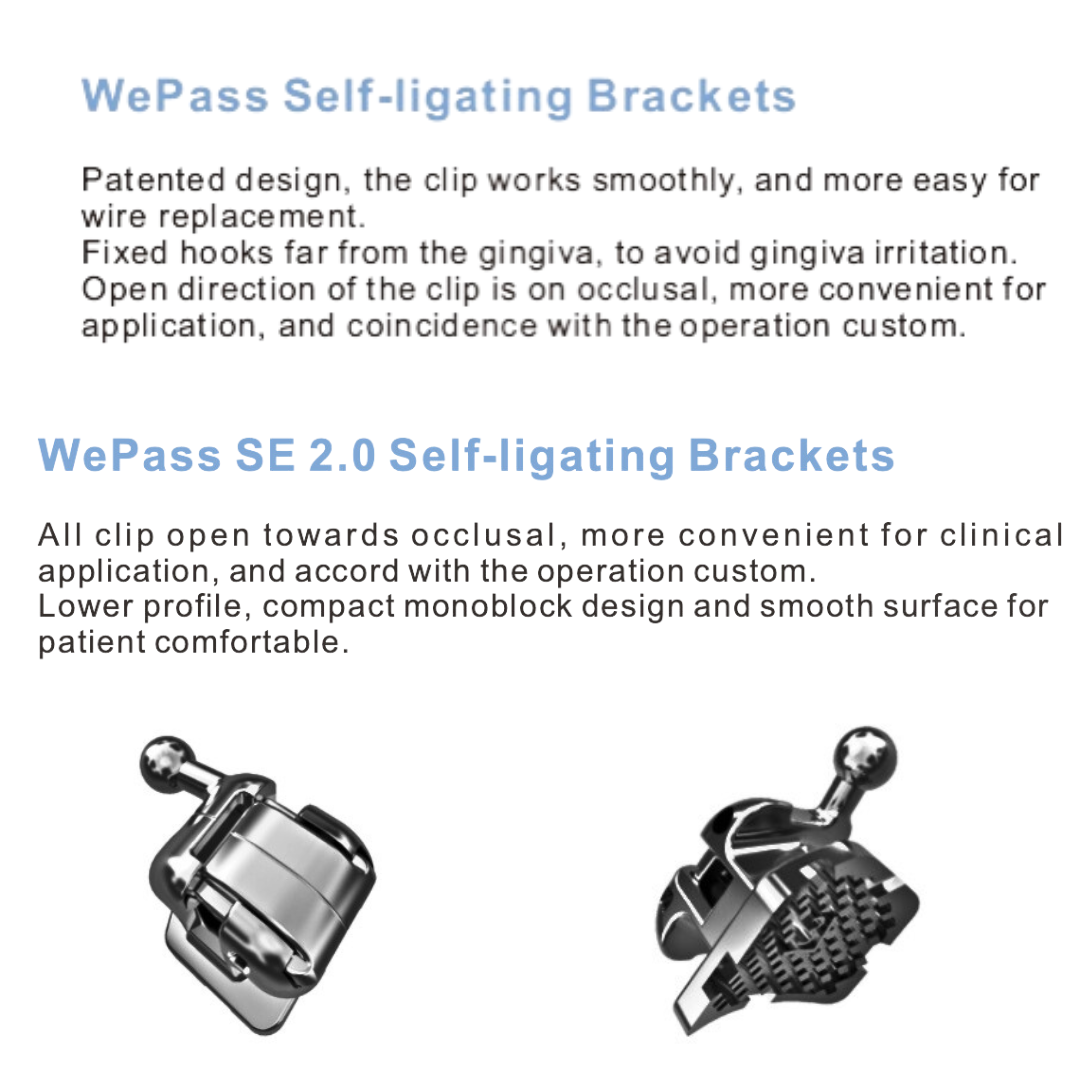 Self Ligating bracket (Passive) سيلف لايكيتنك براكيت