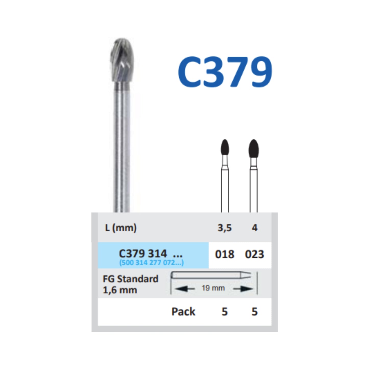 FOOTBALL shaped  carbide bur-  بير كاربايد كرة قدم