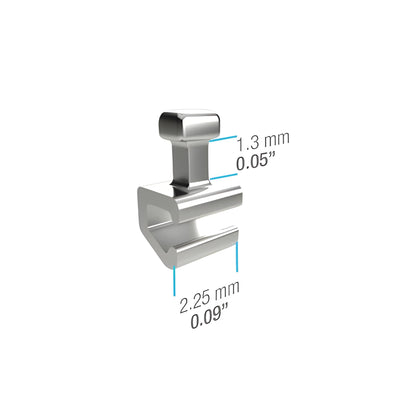 IOS Crimpable Hooks " Straight " Short - PK/10 Orthodontic Auxiliary