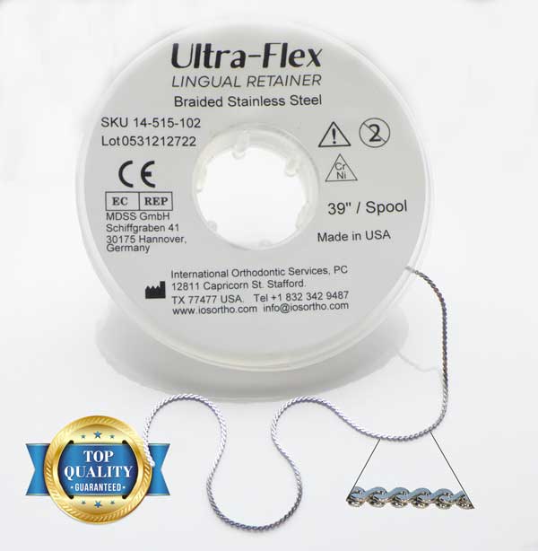 Dented Spool Ultra-Flex Lingual Retainer - Spool / 36