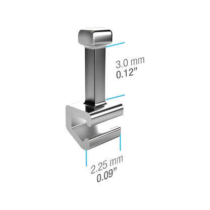 IOS Crimpable Hooks " Straight " Long - PK/10 Orthodontic Auxiliary
